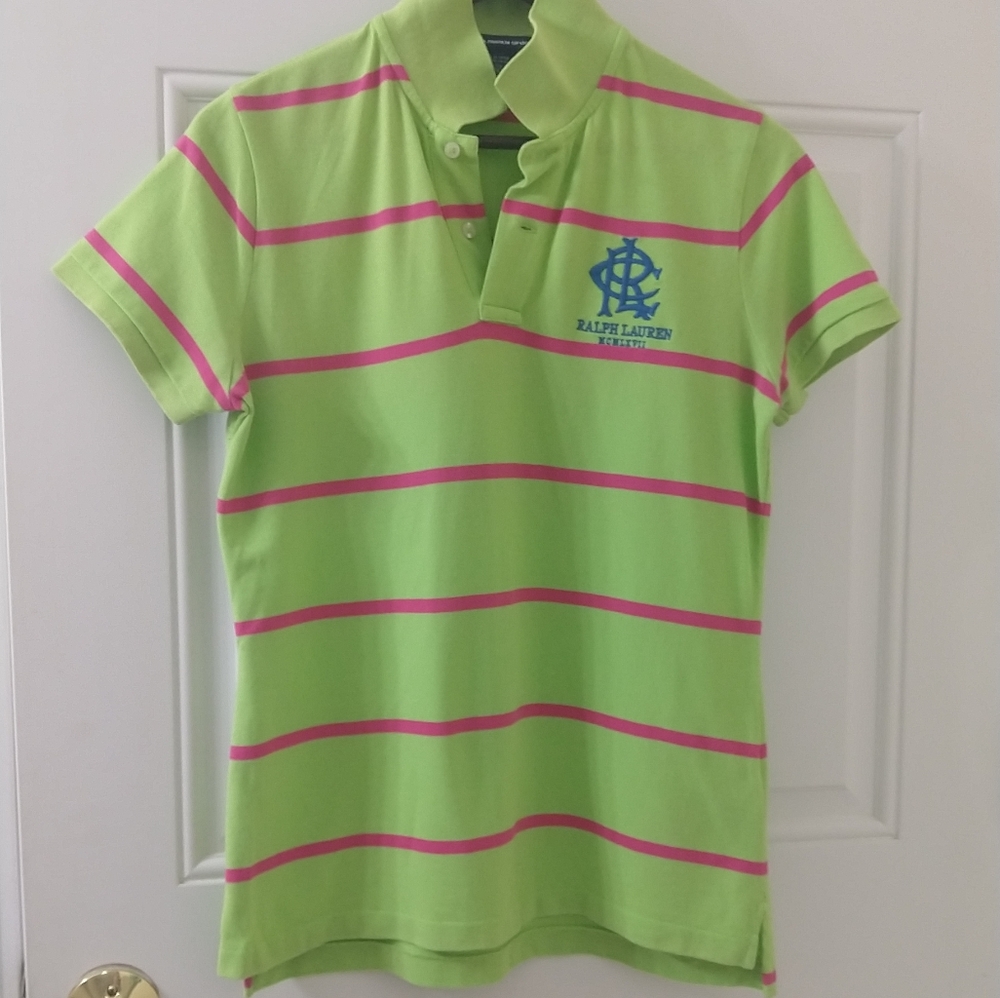 Ralph Lauren Sport Women's mesh polo shirt sz L